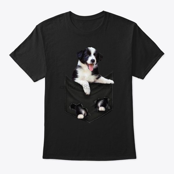 

men t shirt border collie pocket mid t shirt(1) women t-shirt