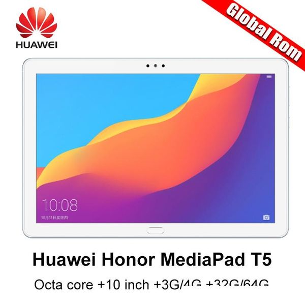 

global rom huawei mediapad t5 huawei honor t5 kirin 659 octa core 10 inch 4g ram 64g rom lte 5100mah android tablet