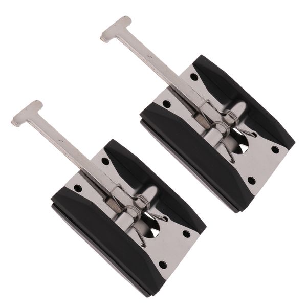 

2x truck trailer steel hasp lock door gate