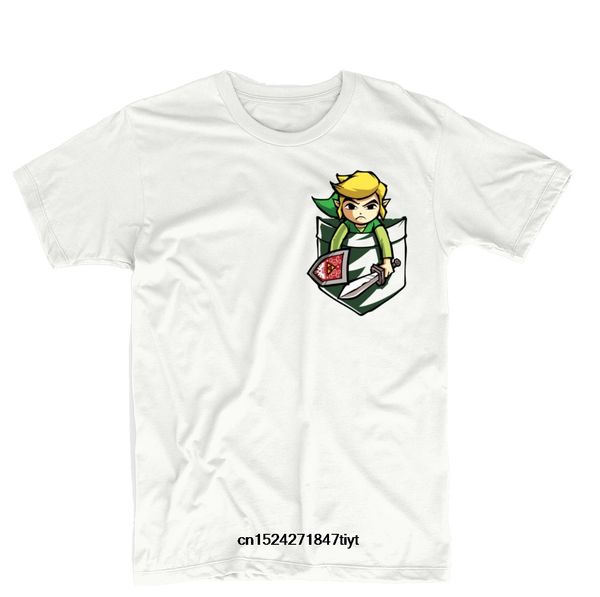 

funny pocket link zelda pop culture mens womens printed t shirt si tee