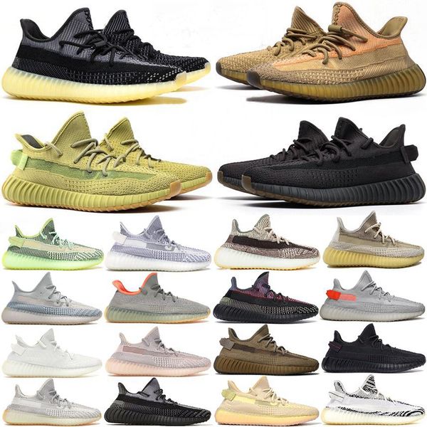 

2020 abez cinder reflective earth oreo running shoes kanye west v2 runner desert sage zyon yecheil black static men women sports sneakers