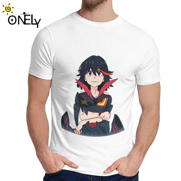 

kill la kill ryuko matoi tee shirt crewneck leisure for male cotton big size short sleeve