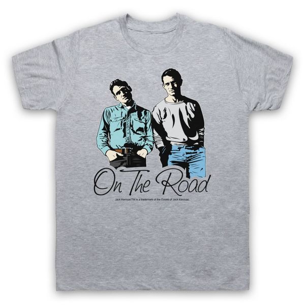 

on the road sal dean jack kerouac book unofficial t-shirt adults & kids sizes cotton tee shirt classic custom design