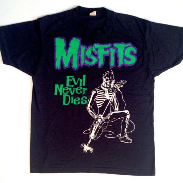 

vintage 80s misfits evil never dies shirt
