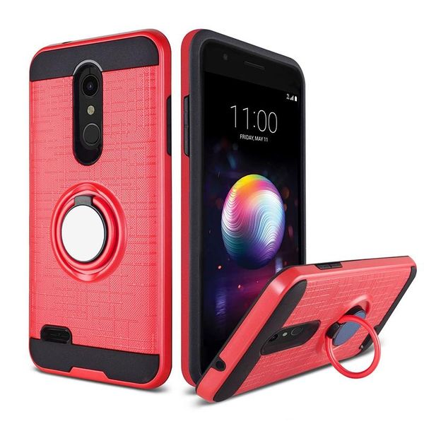 

armor cell phone case tpu pc magnetic suction bracket for alcatel 3v 2019 lg aristo 4 plus case cover 360 degree holder