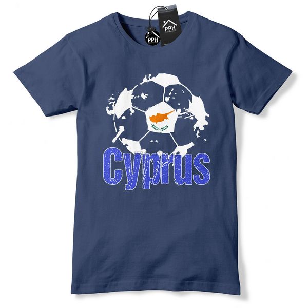 

cyprus football t shirt mens boys tshirt cypriot training gift euros b40