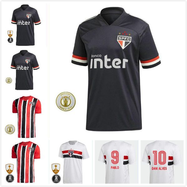

new 2020 2021 fc sao paulo soccer jersey 20 21 libertadores football shirt pablo nene helinho arboleda hernanes sao paulo camisa de futebol, Black;yellow