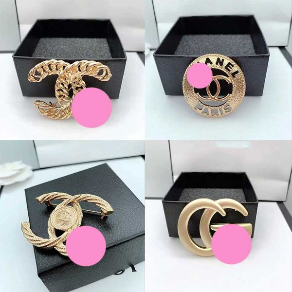 

new fashion designer brooches exquisite pearl luxury brooch simple letter brooch pins elegant women costume jewelry sale, Gray