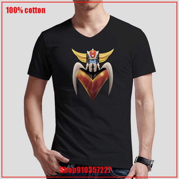 

нло robo grendizer мужская футболку v-образный вырез нового coming vintage анима последних дизайны мода бренды мужской hot summer tops тройн