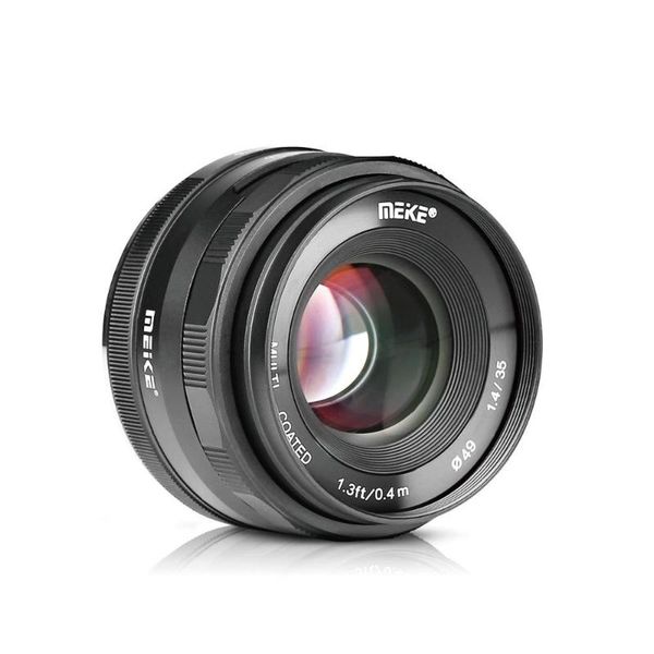 

meike 35mm f1.4 large aperture manual focus lens aps-c for nikon j1 j2 j3 j4 j5 j6 v3 mirrorless cameras