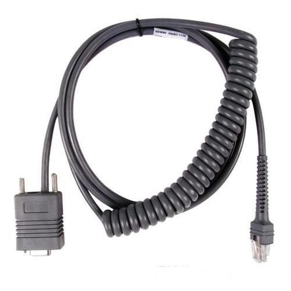 

9ft coiled rs232 serial cable for motorola symbol ls2208 ls4208 compatible