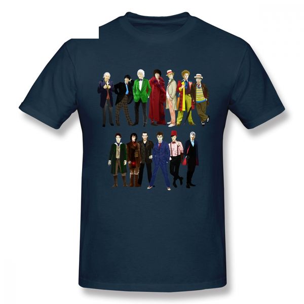 

custom desgin doctor who - the 13 doctors tee shirt men leisure round collar camiseta breathable causal design