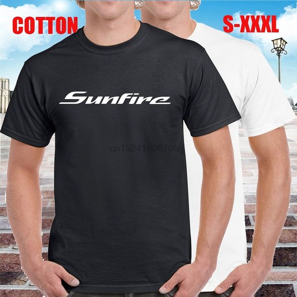 

sunfire logo 100% хлопок футболка мужская хлопок повседневная короткие рукава смешные tee shirt