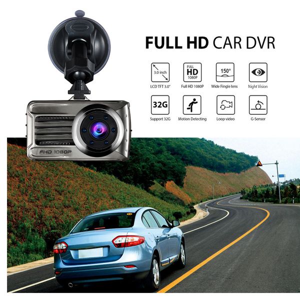 

single lens hd car dvr dash cam video recorder