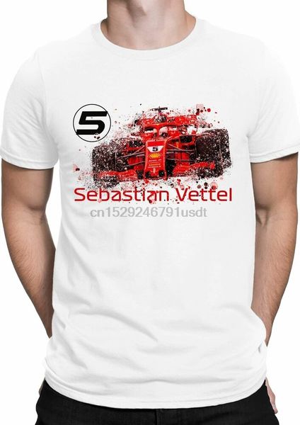 

sebastian vettel number 5 racing car mens t-shirt