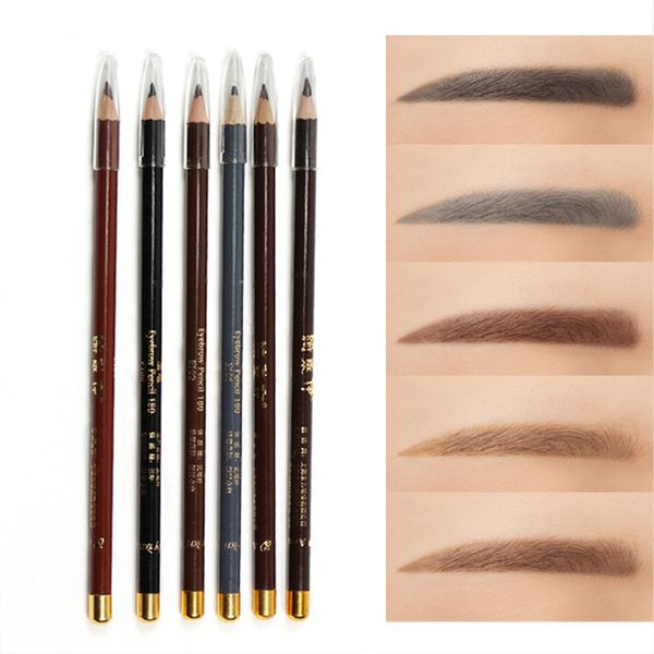 

природные водонепроницаемый brow pencil sweatproof долговечность брови pen портативный easy to color карандаш для бровей eye brow макияж pen