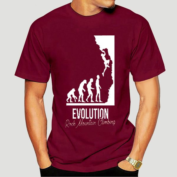 

men tshirt rock climbing - evolution cool printed t-shirt tees 0372d