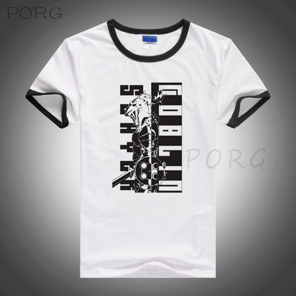 

goblin slayer summer men/women's t-shirts punk cool t-shirt anime hipster t shirt streetwear harajuku tshirts black red outfits