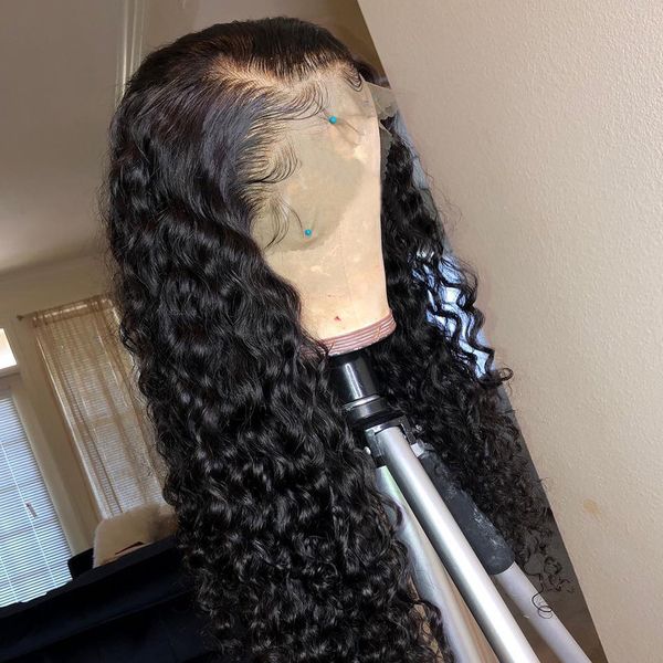 

fashion curly lace front human hair wigs for black women natural bleached knots remy brazilian hair with baby hair