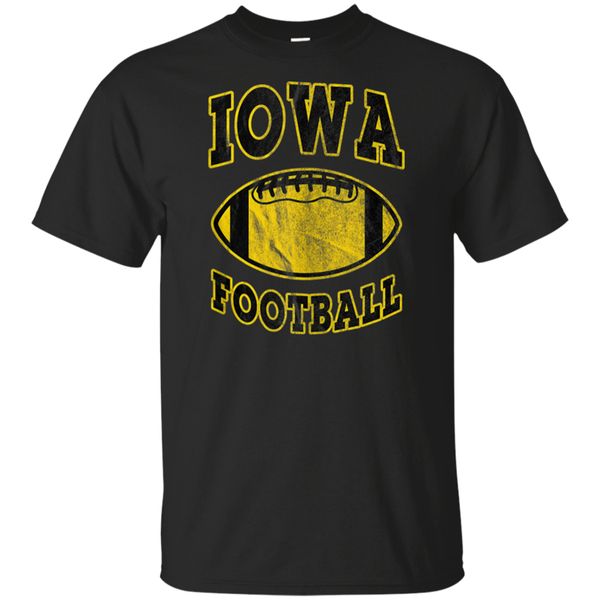 

iowa football vintage distressed women men t-shirt white s 3xl summer style tee shirt