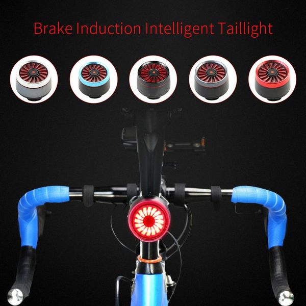 

led bicycle bike cycling rear tail light usb rechargeable 5 modeswaterproof and durable a71