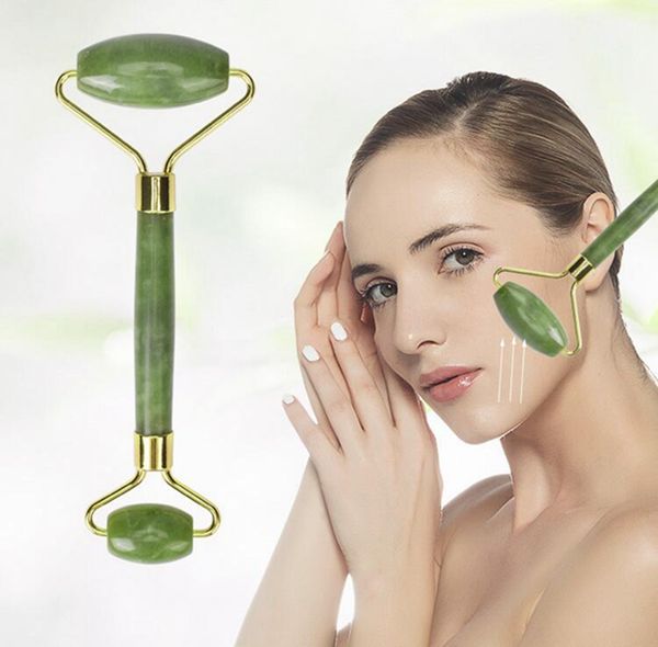 

facial massage roller board double heads jade stone face lift body skin relaxation slimming beauty neck thin lift 0125