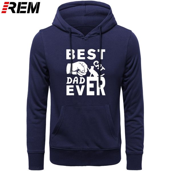 

rem смешные best cat папа когда-либо paw графический mens стиль мода длинные рукава крупногабаритные streetwear толстовки, толстовки