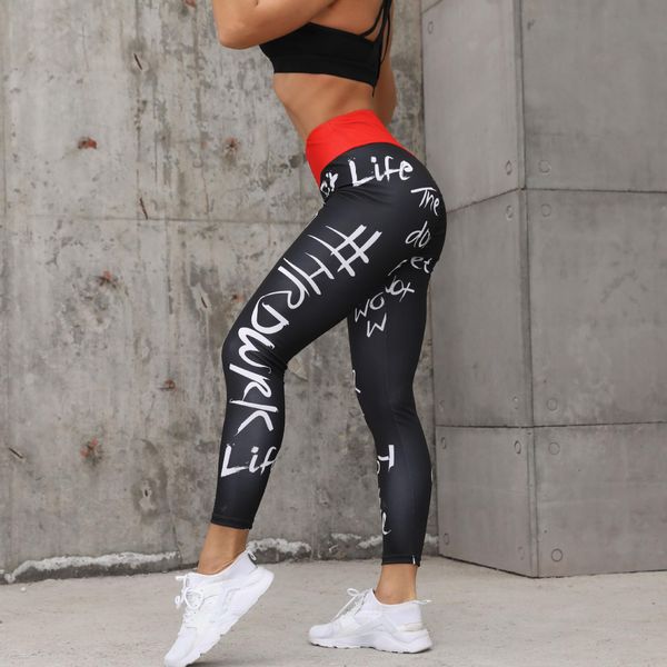 

sexy high aaist дышащие гетры полиэстер пят брюки тренировки legging женщин способа стандартный fold push up поножи, Black