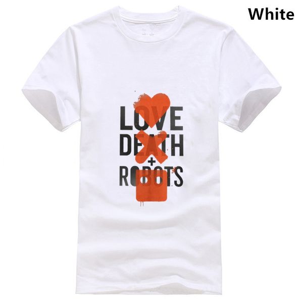 

love death robots men's customized with own logo t shirt vintage round neck tshirt cotton new arrival oversized
