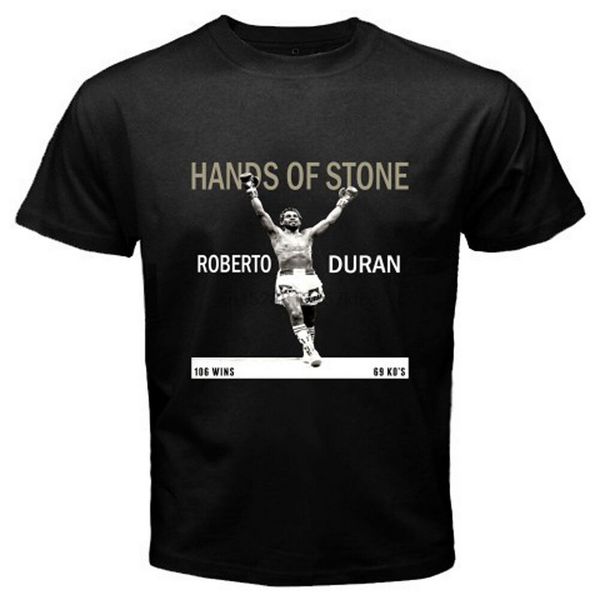 

roberto duran hands of stone boxing legend mens black t-shirt size s to 3xl 11 colors 8 sizes tee shirt