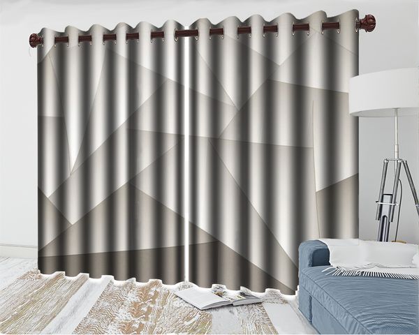 

3d modern curtain window wholesale curtain for living roomgeometric triangle child bedroom blackout 3d curtain