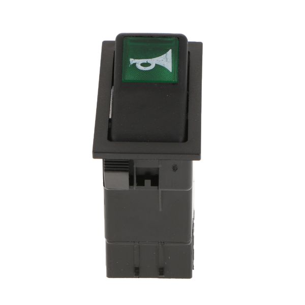 

2pin car truck engineering train horn rocker switch button on off control black