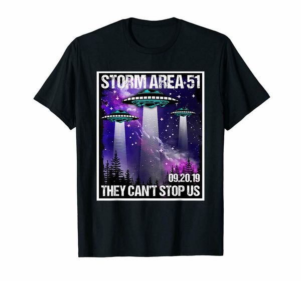 

black storm area 51 alien ufo they can't sus all 09.20.2020 t-shirt