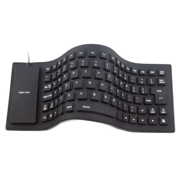 

85-key computer keyboard silicone mute soft keyboard usb wired portable mini lappc folding waterproof