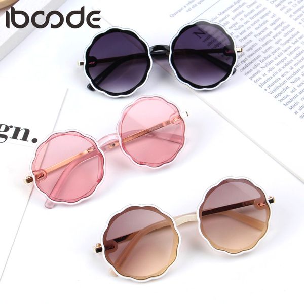 

iboode kids sunglasses flower round shape baby children sun glasses uv400 girls boys shades eyeglasses oculos gafas de sol new, White;black