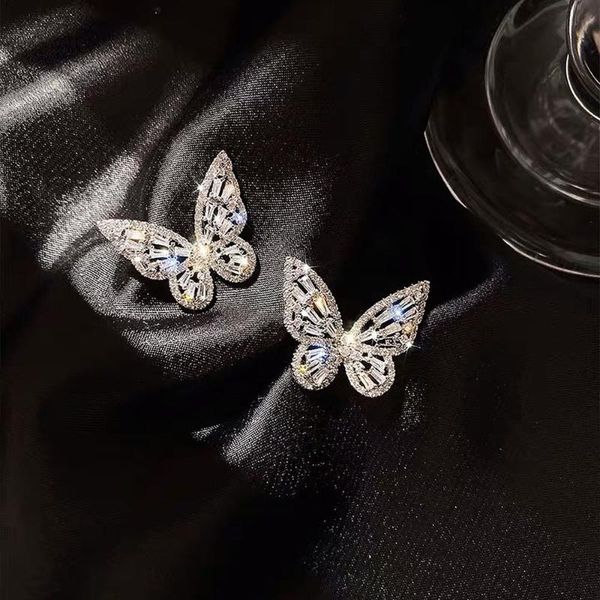 

stud 1pair fashion butterfly earrings for women gift earring gifts, Golden;silver