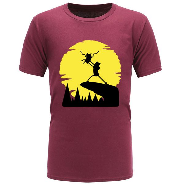 

design funny tshirts the adventure time king funny t-shirts for men jake and finn anime print t shirt 100% cotton boy