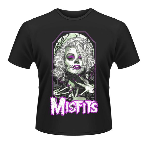 

misfits female sugar skull punk rock official tee t-shirt mens unisex(1