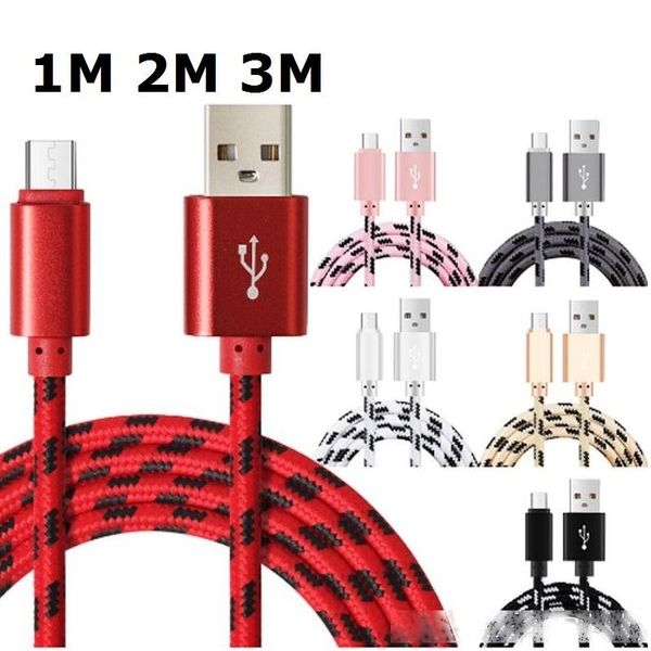 

aluminum alloy fabric braided nylon type c cable micro usb cable for oneplus 2 zuk z1 xiaomi 4
