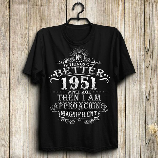 

i things get better/with age/then i am/approaching/magnificent man's new summer novelty hip hop rock men soccer t shirt