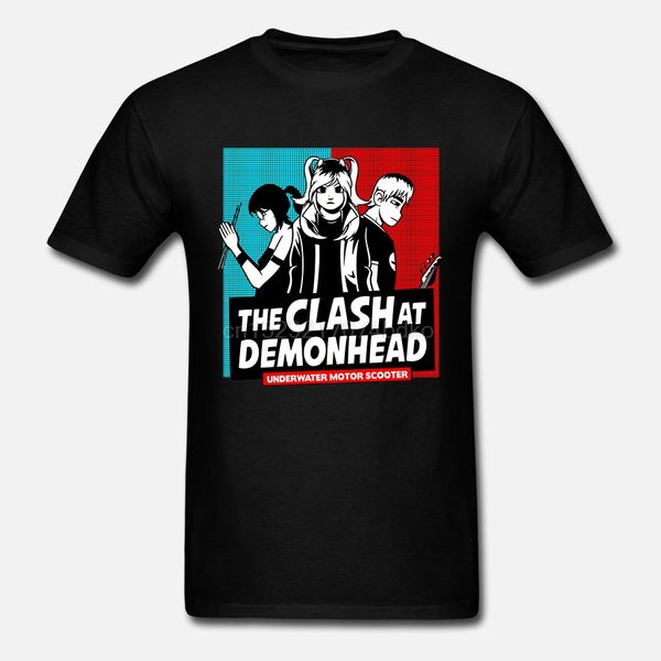 

мужская прохладный короткими рукавами футболка clash на demonhead t shirt
