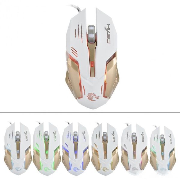 

hxsj x900 usb wired gaming mouse optical ergonomics led mouse 5500dpi mice universal for pc lapcomputer ing