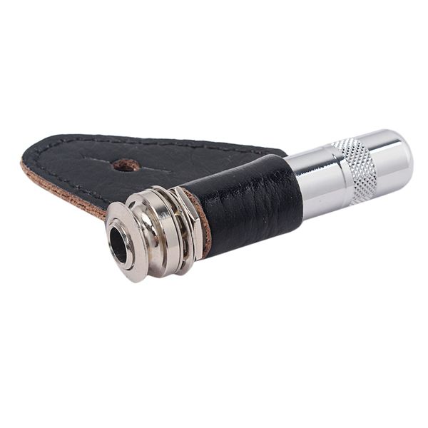 

1/4\" brass end pin jack pickup with rear cover & holster for acoustic guitar