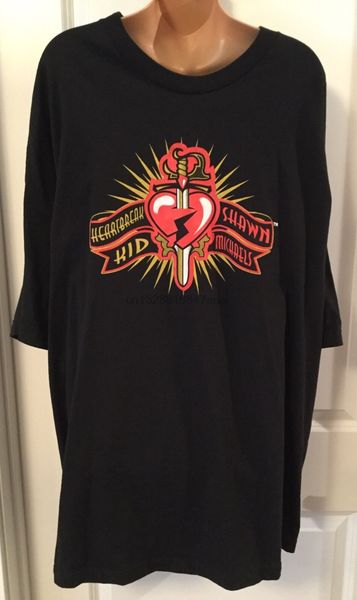 

vintage wwf t shirt size 3xl heartbreak kid black wrestling shaun michaels b5 cool casual pride t shirt men fashion