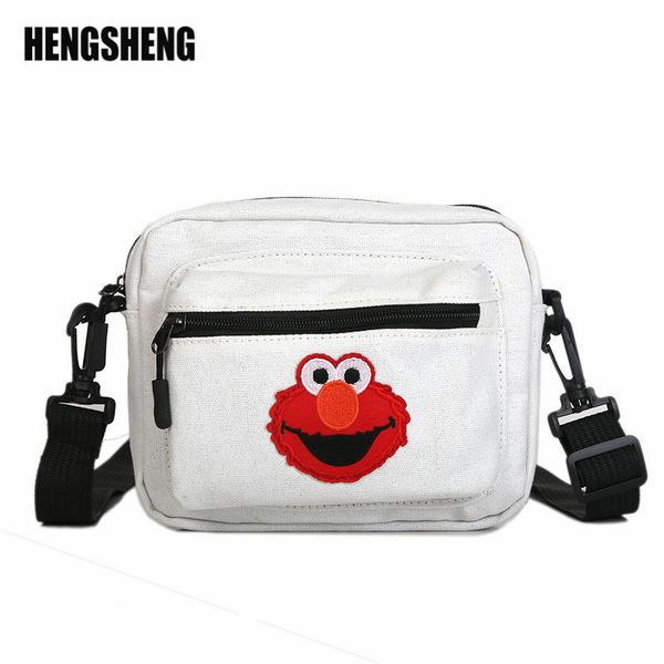 

shoulder bag female new wave korean version of the wild messenger bag canvas black zf10013