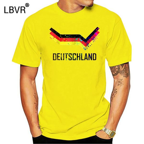 

2020 new brand custom special print men deutschland jersey shirt germany soccers retro paint splatter 3d printed t-shirts