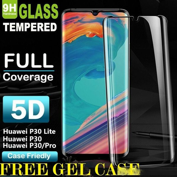 

new arrival for huawei p30 pro lite 6d full curve edge 9h tempered glass screen protector