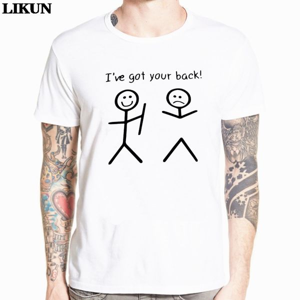 

2019 new summer men's short sleeve o-neck men t shirt casual tee i have got your back funny print t-shirt streetwear