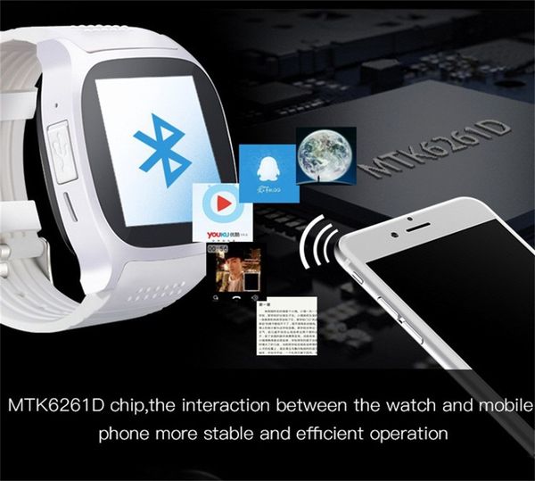 

smart watch support sim tf card with camera sports wireless bluetooth wristwatch pedometer camera sync call message for apple android
