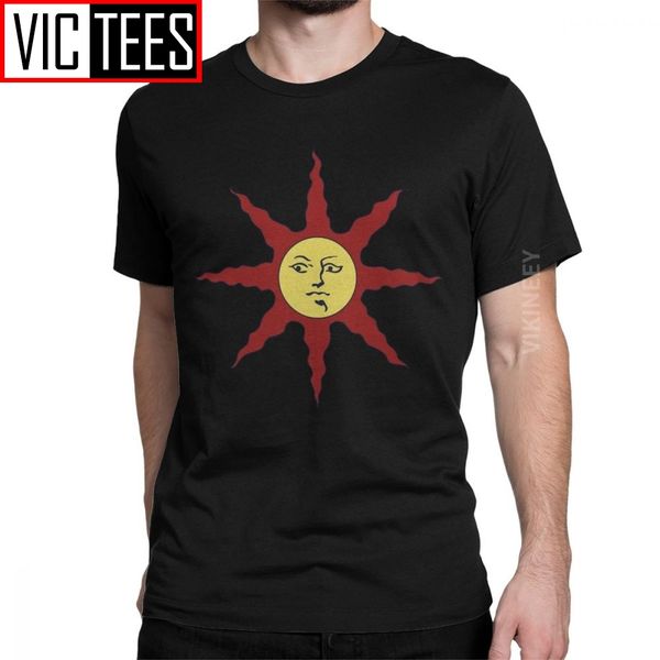 

dark souls solaire of astora tshirt мужчин хвалите вс bloodborne игры юмор чистый хлопок crewneck футболка